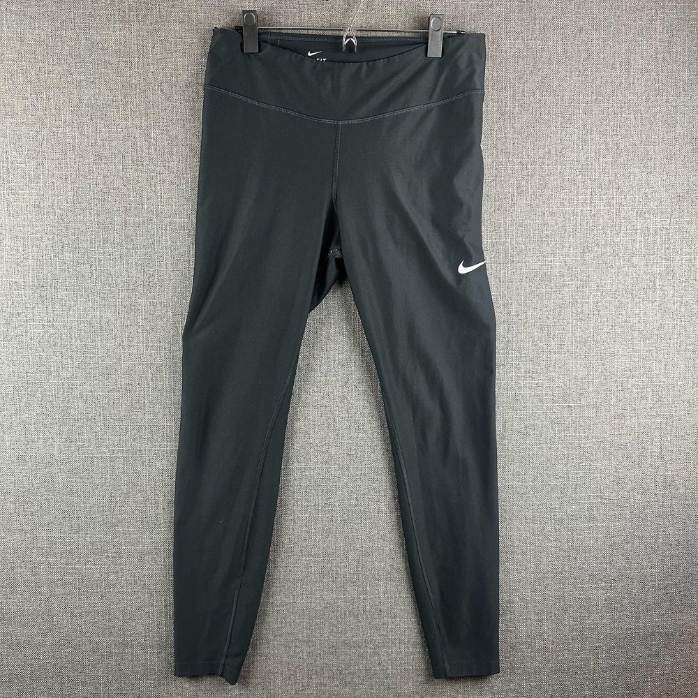 Nike‎ Dri-Fit Pants Womens Large Athletic Leggings Recycled Stretch Yoga Gym